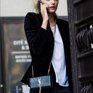 Topshop velvet blazer, never worn